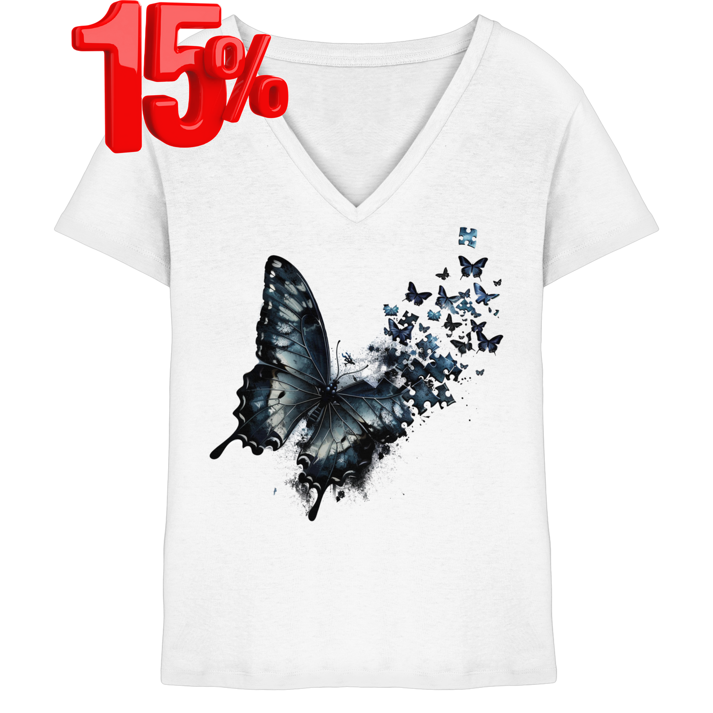 Puzzlefly - Frauen V-Shirt